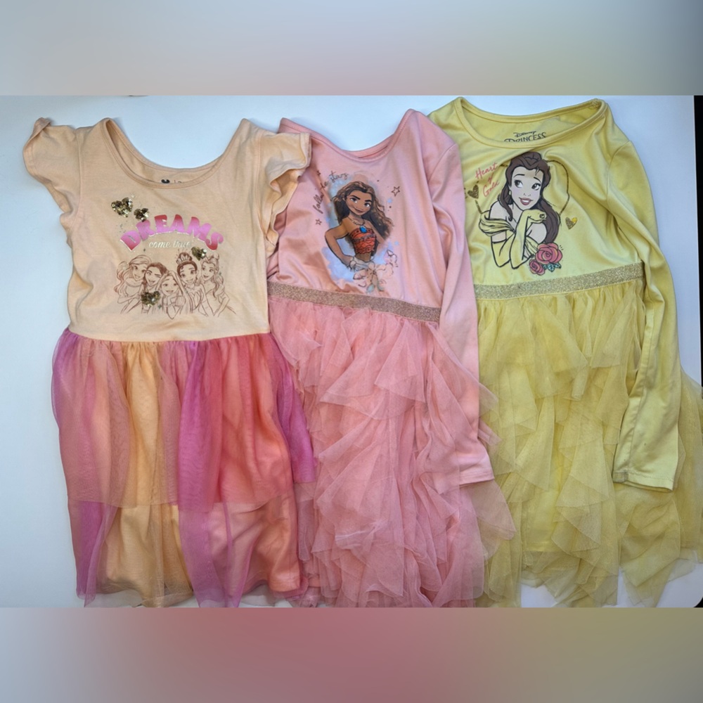 Disney Princess Dress Bundle – Size 5 – Tulle Party Dresses 👑✨